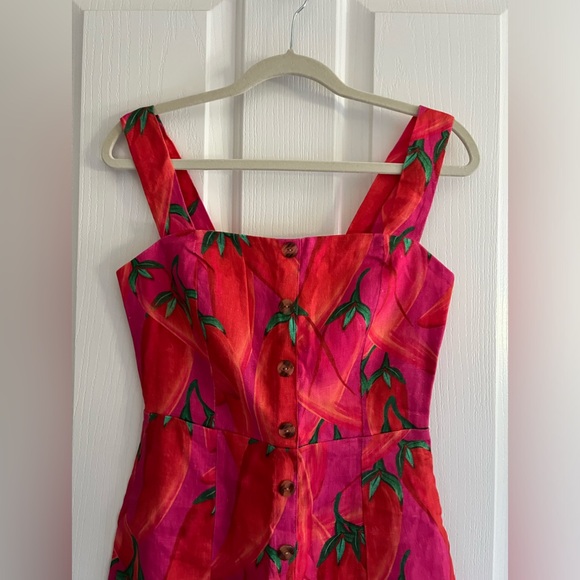 Farm Rio Linen Mini Dress XS - Picture 6 of 14